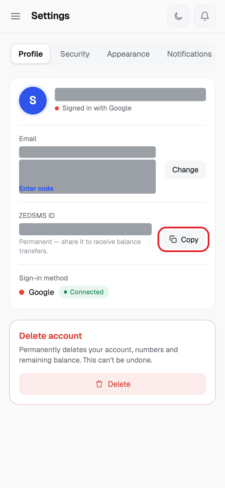 Step 3 on a phone